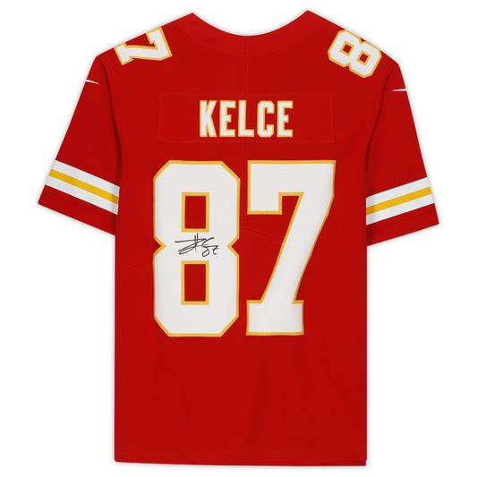 Travis Kelce Signed Kansas City Chiefs Red Nike Limited Jersey (Fanatics)