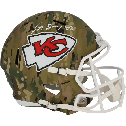 Tony Gonzalez Kansas City Chiefs Autographed Riddell Camo Alternate Speed Replica Helmet (Fanatics)