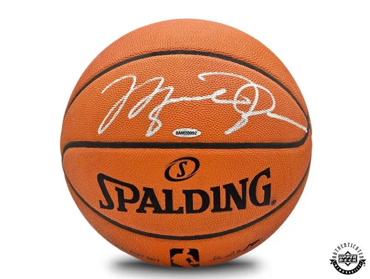 Michael Jordan Signed Official NBA Spalding Basketball (Upper Deck)