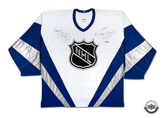 Wayne Gretzky Signed 1999 NHL All-Star Game White Jersey with "1999 All Star Game MVP" Inscription CCM LE/99 (Upper Deck)