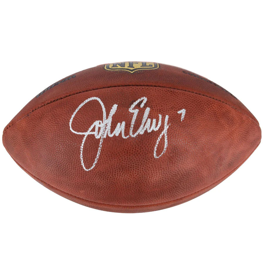 John Elway Signed Official NFL Wilson "Duke" Pro Football - Denver Broncos (Fanatics)