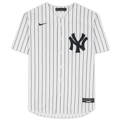 Anthony Volpe Signed New York Yankees  White Nike Replica Jersey with "Go Yankees" Inscription (Fanatics)