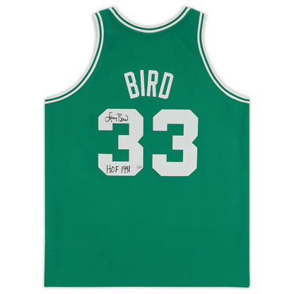 Larry Bird  Signed Boston Celtics  Mitchell & Ness Kelly Green 1985-1986 Authentic Jersey with "HOF 1998" Inscription - Limited Edition of 133 (Fanatics)