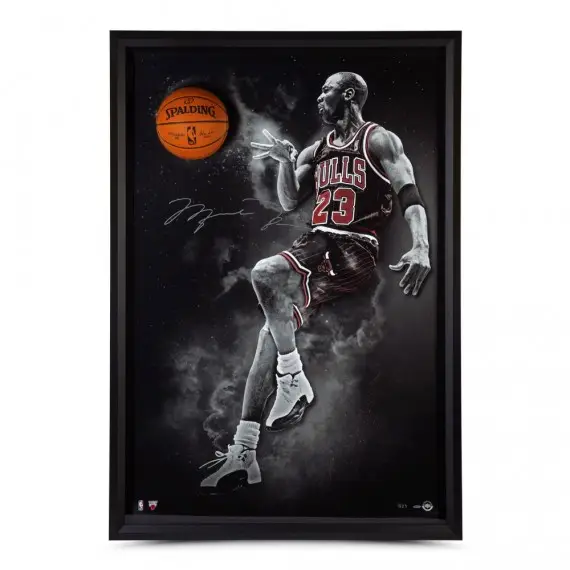 Michael Jordan Signed Breaking Through "No Look" 40 x 60 (Upper Deck)