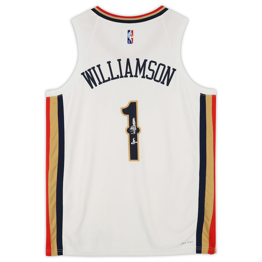 Zion Williamson Signed White New Orleans Pelicans  Nike 2021-2022 Mixtape Swingman Jersey (Fanatics)