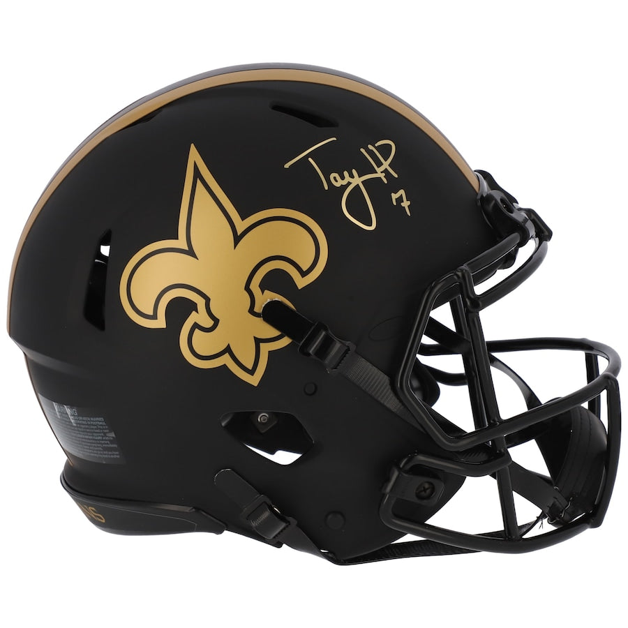 Taysom Hill Signed New Orleans Saints Riddell Eclipse Alternate Speed Authentic Helmet (Fanatics)