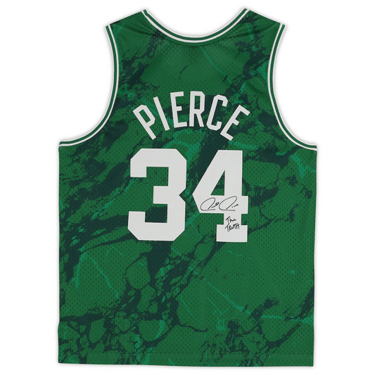 Paul Pierce Signed Boston Celtics  Mitchell & Ness Kelly Green 2007-08 Marble Swingman Jersey with "The Truth" Inscription (Fanatics)