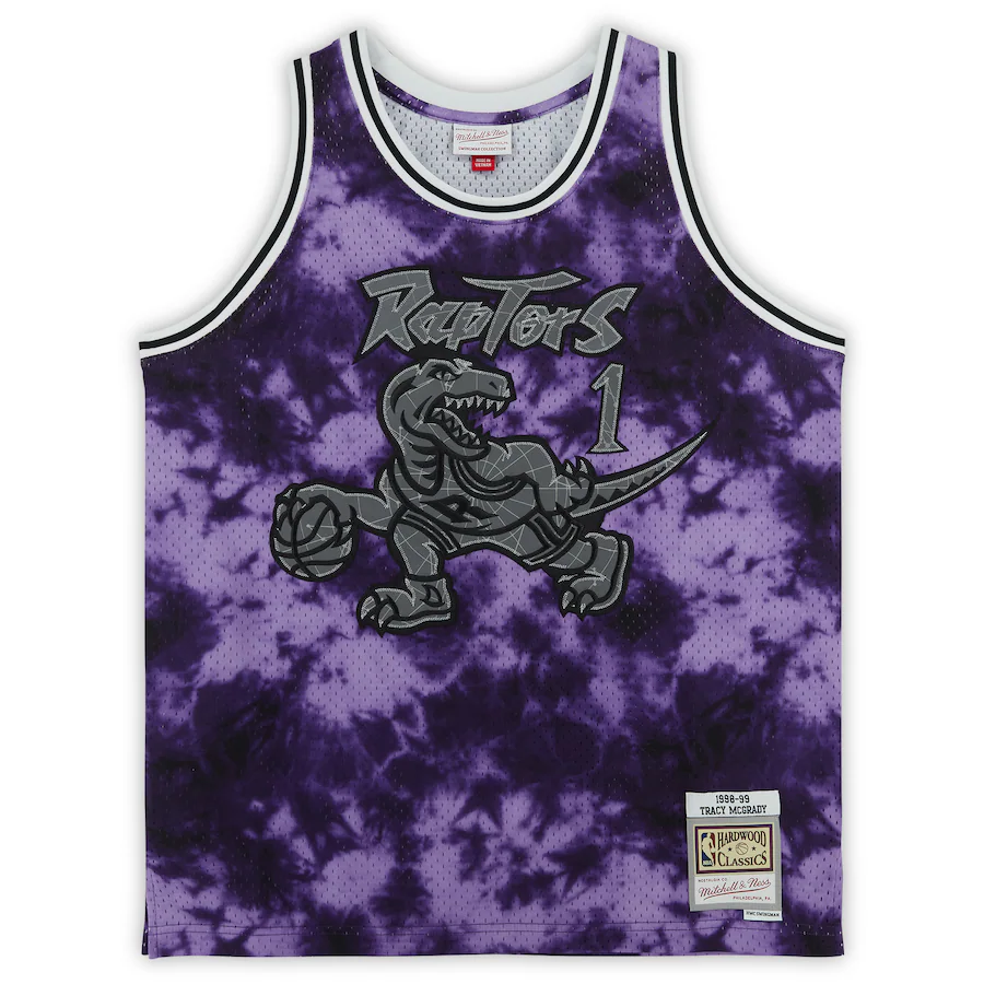 Tracy McGrady Signed Toronto Raptors Purple Galaxy Mitchell & Ness 1998-1999 Swingman Jersey (Fanatics)