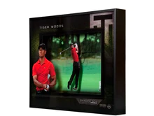 Tiger Woods Signed Approach Print Shadowbox Display - Framed (Upper Deck)