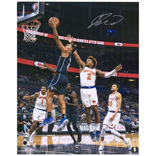 Jalen Suggs Signed Orlando Magic  16'' x 20'' Black Jersey Layup Photograph (Fanatics)