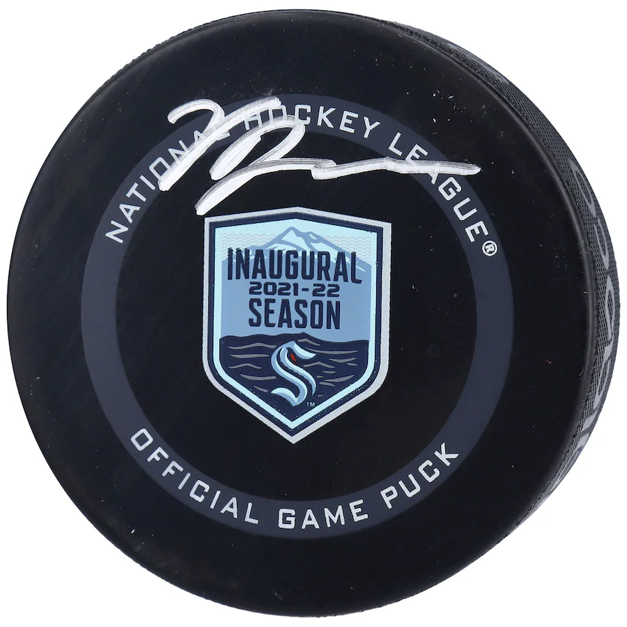 Vince Dunn Signed Seattle Kraken  2021-22 Inaugural Season Official Game Puck (Fanatics)