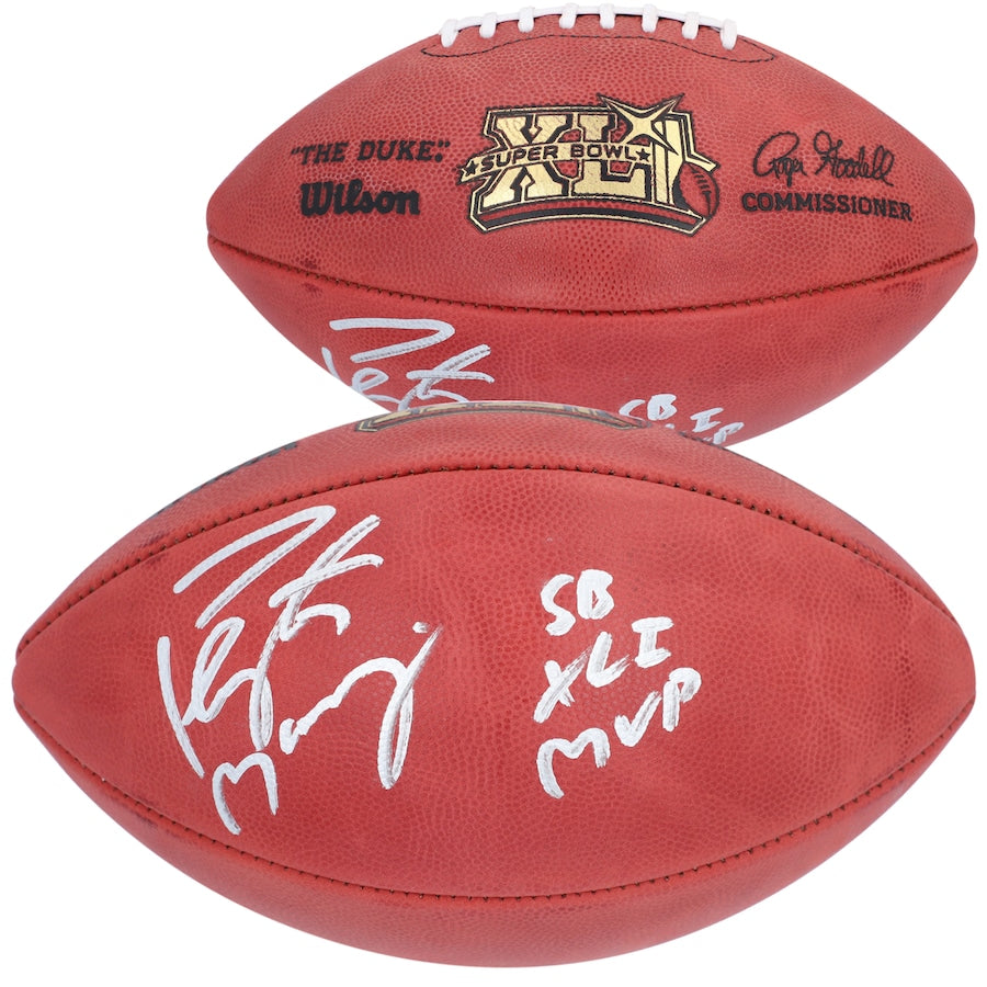 Peyton Manning Signed Official NFL Wilson Super Bowl XLI Pro Football with "SB XLI MVP" Inscription - Indianapolis Colts (Fanatics)