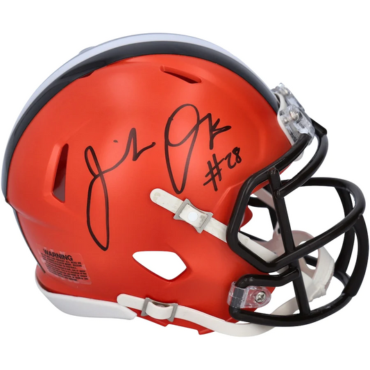 Jeremiah Owusu-Koramoah Signed Cleveland Browns Riddell Speed Mini Helmet (Fanatics)