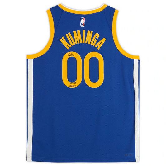 Fanatics Authentic Signed Jonathan Kuminga Golden State Warriors Icon Nike Royal Swingman Jersey with ''22 NBA Champ'' Inscription (Fanatics)