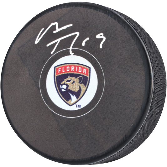 Matthew Tkachuk Signed Florida Panthers  Hockey Puck (Fanatics)