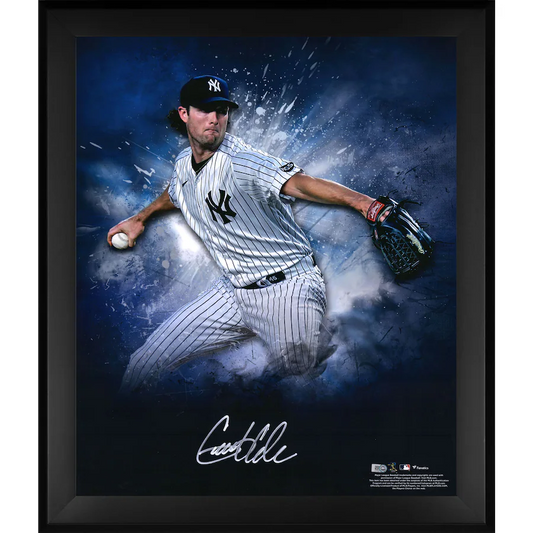 Gerrit Cole Signed New York Yankees Framed 20" x 24" In Focus Photograph (Fanatics)