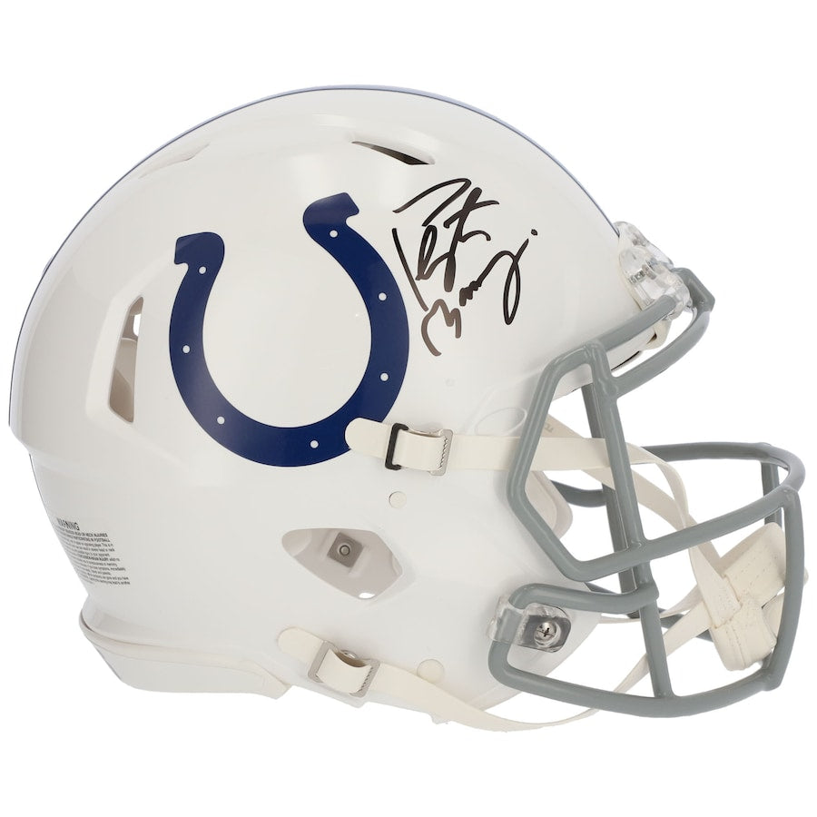 Peyton Manning Signed Indianapolis Colts Autographed Riddell Speed Authentic Helmet (Fanatics)