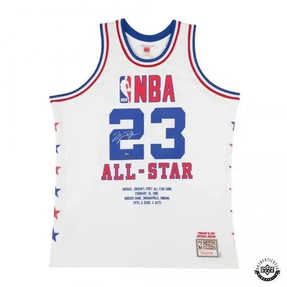 Michael Jordan Signed & Embroidered 1985 NBA All-Star Game Authentic Mitchell & Ness Jersey (Upper Deck)