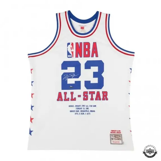 Michael Jordan Signed & Embroidered 1985 NBA All-Star Game Authentic Mitchell & Ness Jersey (Upper Deck)