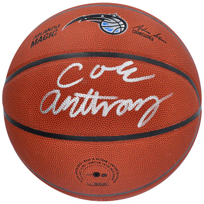 Cole Anthony Signed Orlando Magic  Wilson Team Logo Basketball - Silver Ink (Fanatics)