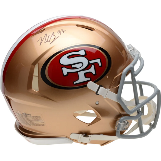 Nick Bosa Signed San Francisco 49ers Riddell Speed Authentic Helmet (Fanatics)