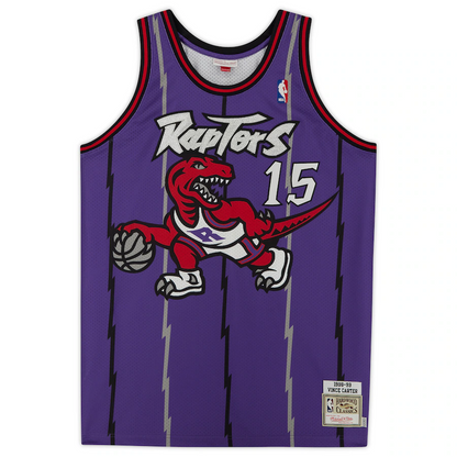 Vince Carter Signed Toronto Raptors  Purple 1998 Mitchell & Ness Authentic Jersey (Fanatics)