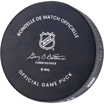 Cale Makar Signed Colorado Avalanche  Inglasco 2022-23 Official Game Model Puck (Fanatics)