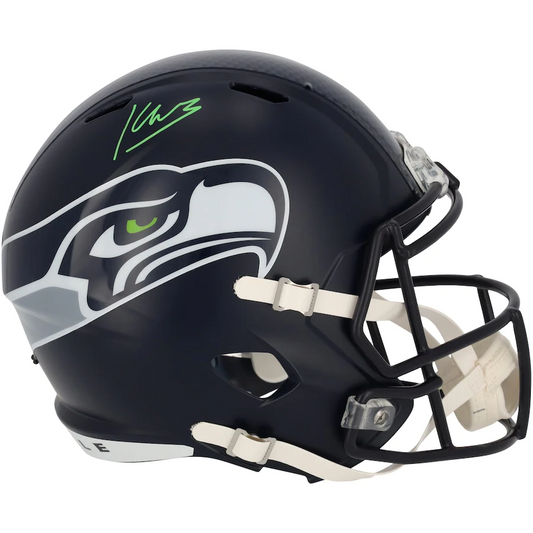 Kenneth Walker III Signed Seattle Seahawks Riddell Speed Replica Helmet (Fanatics)