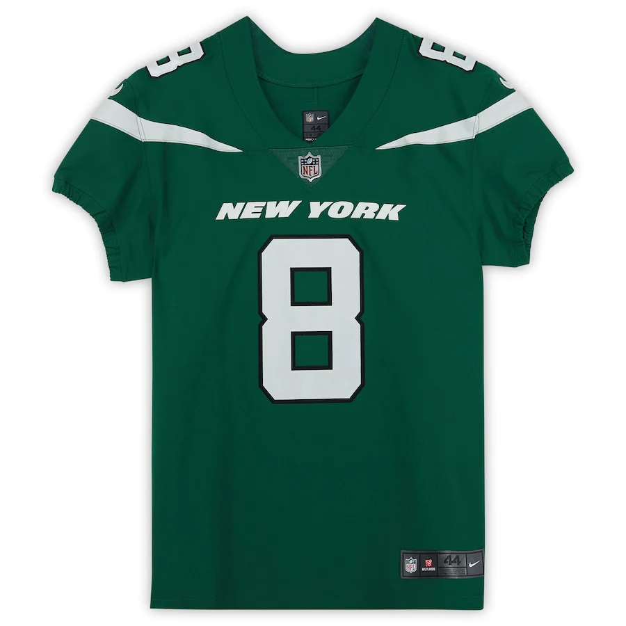 Aaron Rodgers Signed New York Jets Green Nike Elite Jersey (Fanatics)