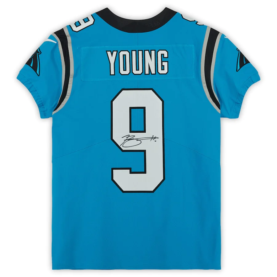 Bryce Young Signed Carolina Panthers Blue Nike Elite Jersey (Fanatics)