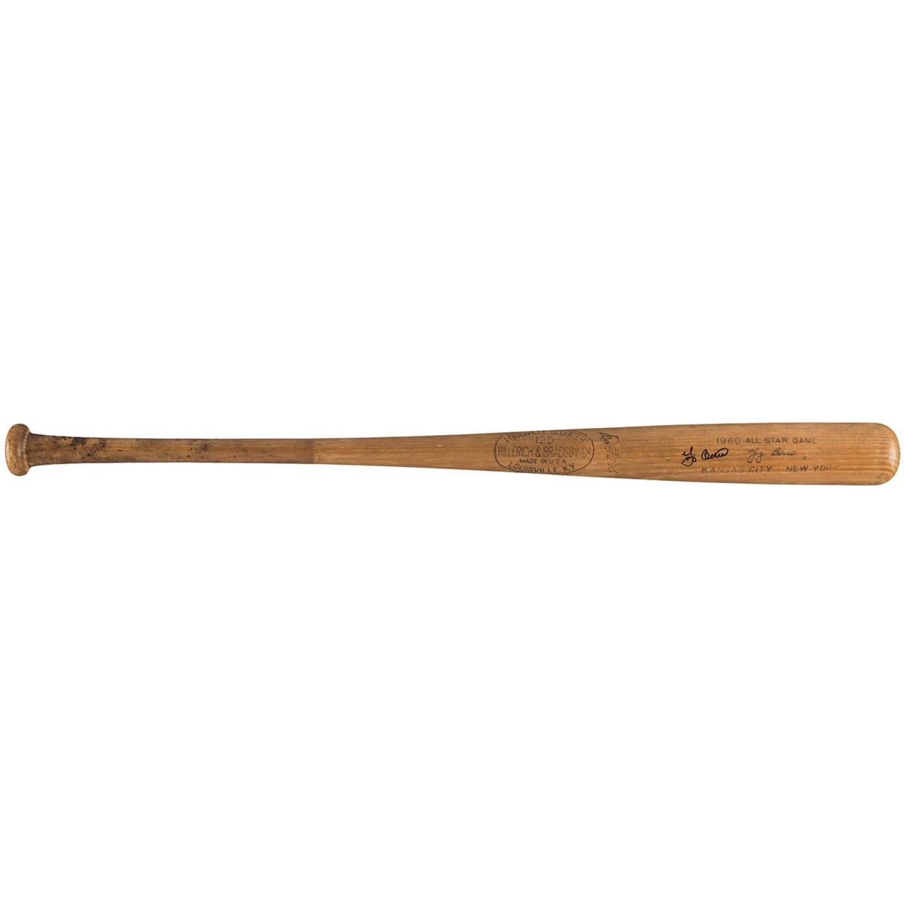 Yogi Berra Game Used 1960 MLB All Star Game Bat - Signed (PSA/DNA GU10)