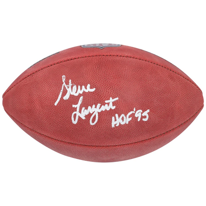 Steve Largent Signed Official NFL Wilson "Duke" Pro Football with "HOF 95" Inscription - Seattle Seahawks (Fanatics)