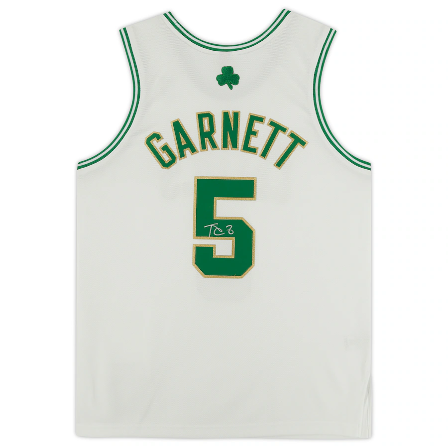 Kevin Garnett Signed White Boston Celtics  Mitchell & Ness 2008-09 Authentic Jersey (Fanatics)