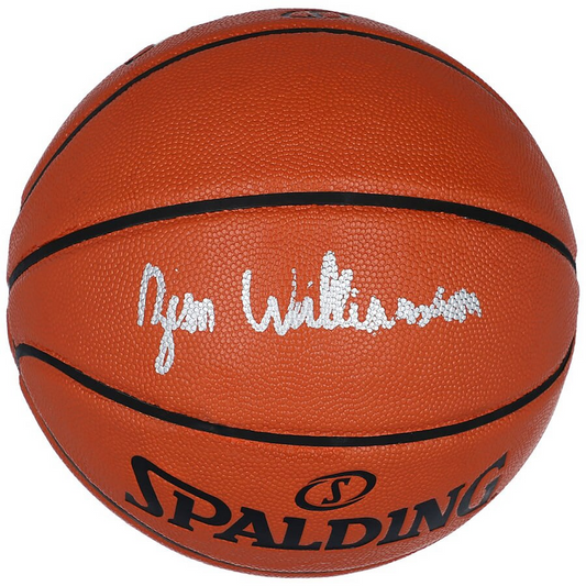 Zion Williamson Signed New Orleans Pelicans Spalding Indoor/Outdoor Basketball (Fanatics)