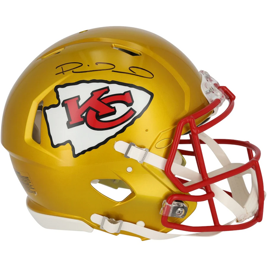 Patrick Mahomes Signed Kansas City Chiefs Riddell Flash Speed Authentic Helmet (Fanatics)