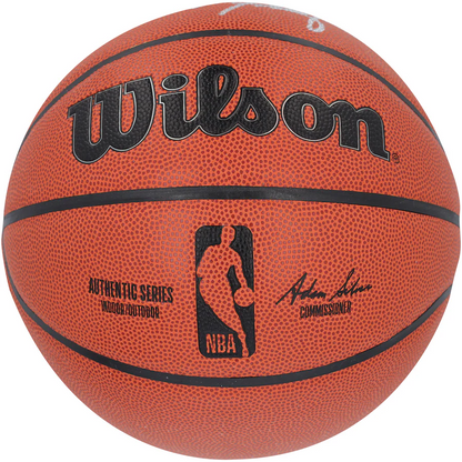 Walt Frazier Signed New York Knicks  Wilson Authentic Series Indoor/Outdoor Basketball (Fanatics)