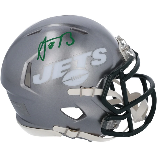 Aaron Rodgers Signed New York Jets Riddell Flash Speed Mini Helmet (Fanatics)