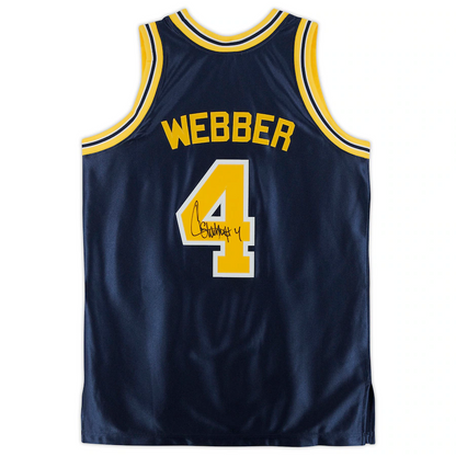 Chris Webber Navy Michigan Wolverines Signed Mitchell & Ness 1991-92 Authentic Jersey (Fanatics)