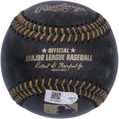 Mariano Rivera Signed New York Yankees  Black Leather Baseball with "HOF 19" Inscription (Fanatics)