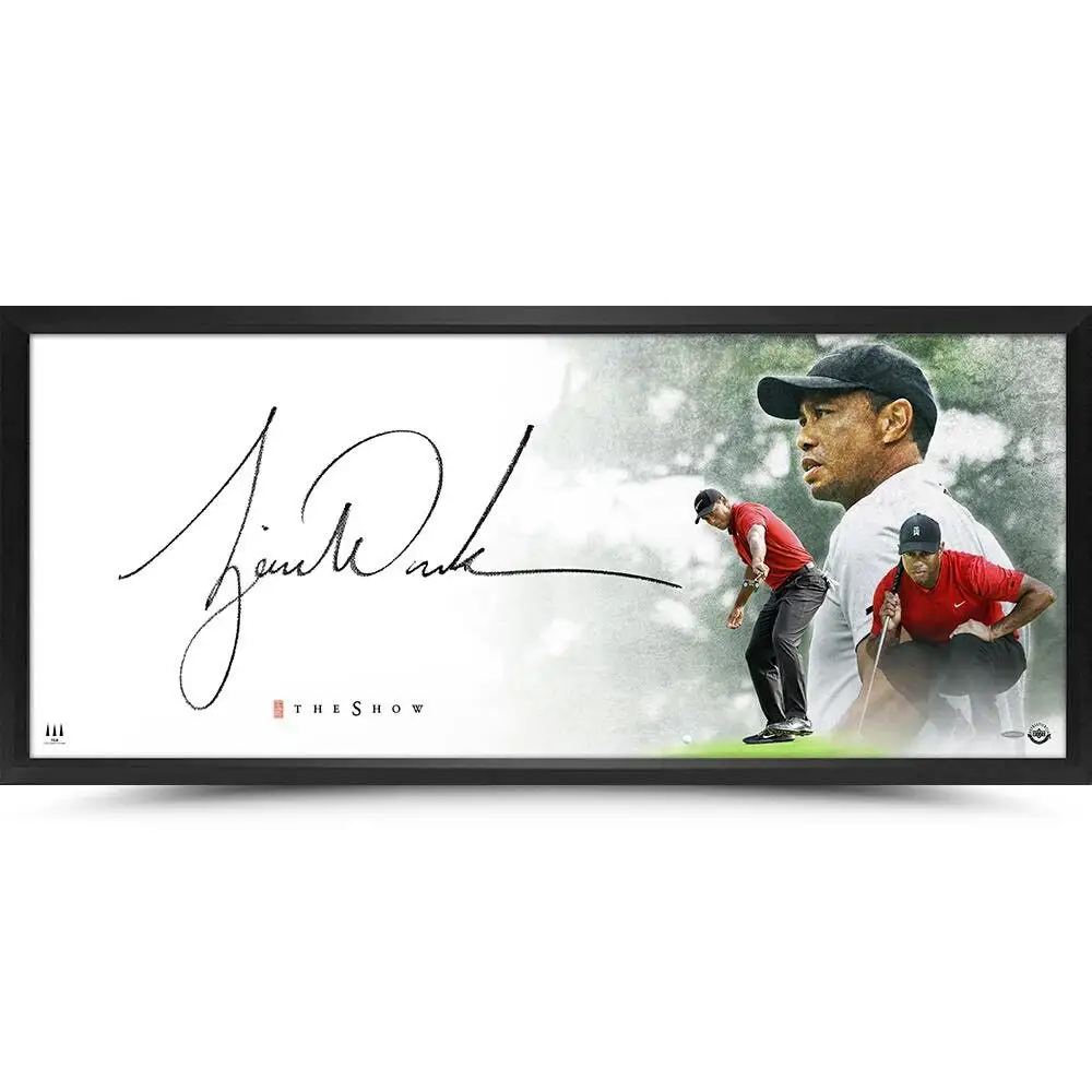 Tiger Woods Signed The Show Print - Framed (Upper Deck)
