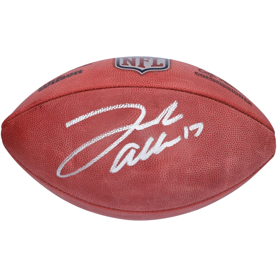 Josh Allen Signed Official NFL Wilson "Duke" Full Color Pro Football - Buffalo Bills (Fanatics)