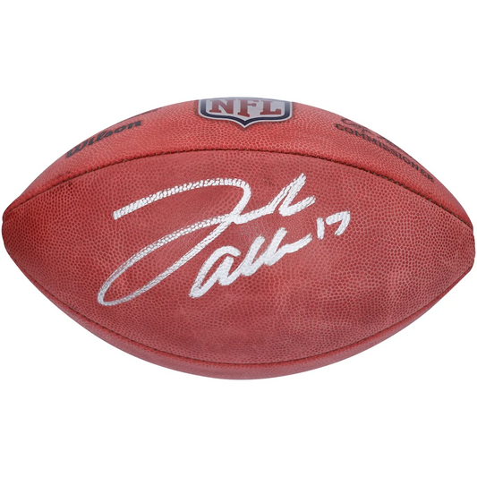 Josh Allen Signed Official NFL Wilson "Duke" Full Color Pro Football - Buffalo Bills (Fanatics)