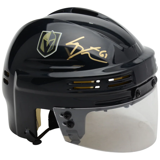 Mark Stone Signed Vegas Golden Knights  Black Mini Helmet (Fanatics)