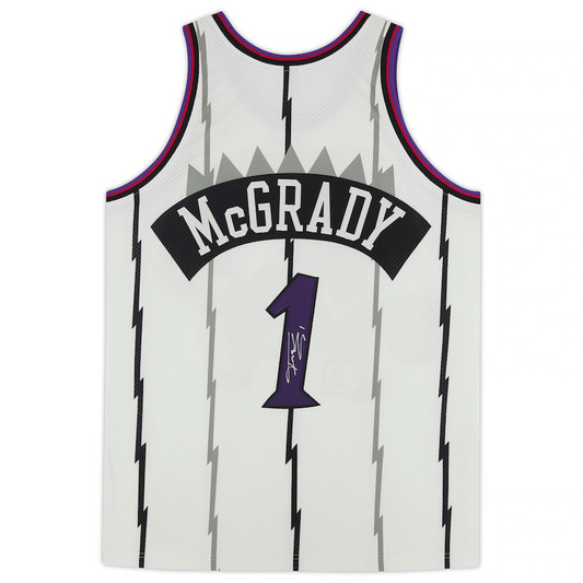 Tracy McGrady Signed White Toronto Raptors  Mitchell & Ness 1998 Authentic Jersey (Fanatics)