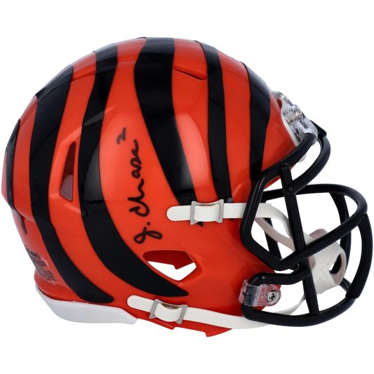 Ja'Marr Chase Signed Cincinnati Bengals Riddell Speed Mini Helmet (Fanatics)