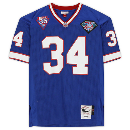 Thurman Thomas Signed Buffalo Bills Blue Mitchell & Ness Authentic Jersey with "HOF 2007" Inscription (Fanatics)