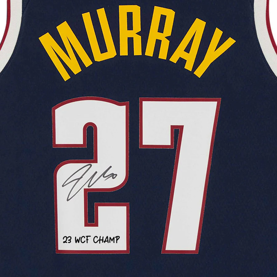 Jamal Murray Signed Denver Nuggets 2023 Western Conference Champions  Nike Icon Swingman Jersey with "23 WCF Champ" Inscription (Fanatics)