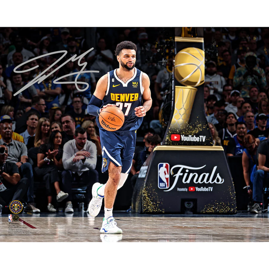 Jamal Murray Signed Denver Nuggets 2023 NBA Finals Champions  16" x 20" 2023 NBA Finals Action Photograph (Fanatics)