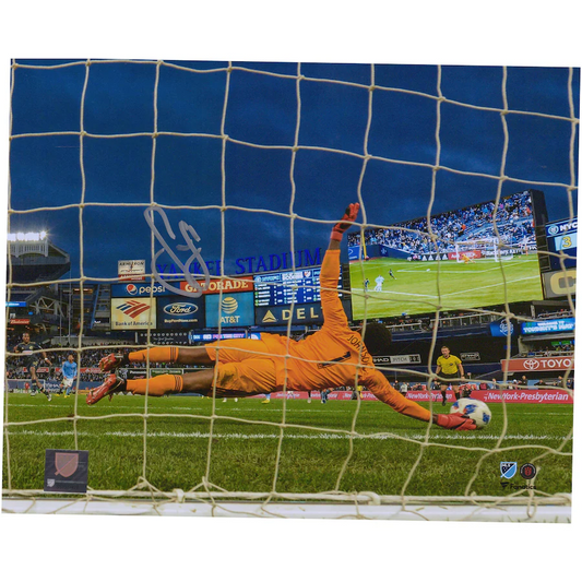 Sean Johnson Signed New York City FC 8" x 10" Save Photograph (Fanatics)