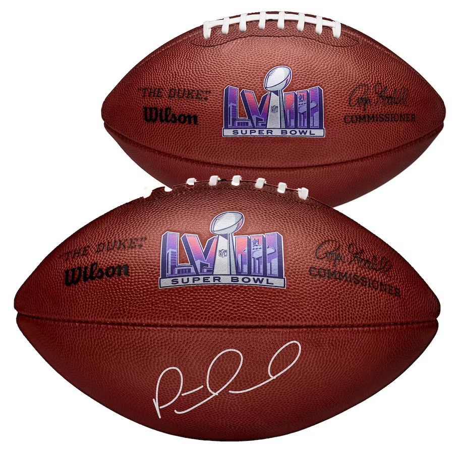 Patrick Mahomes Kansas City Chiefs Autographed  Super Bowl LVIII Duke Football (Fanatics)